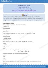 Đề thi học kì 2 Hóa 10 Kết nối tri thức - Đề 5